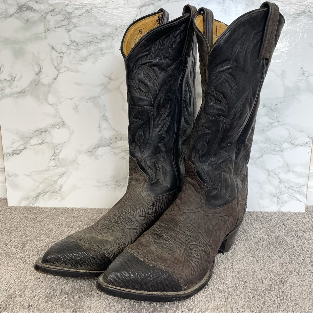 Tony Lama Wingtip Cowboy Boots